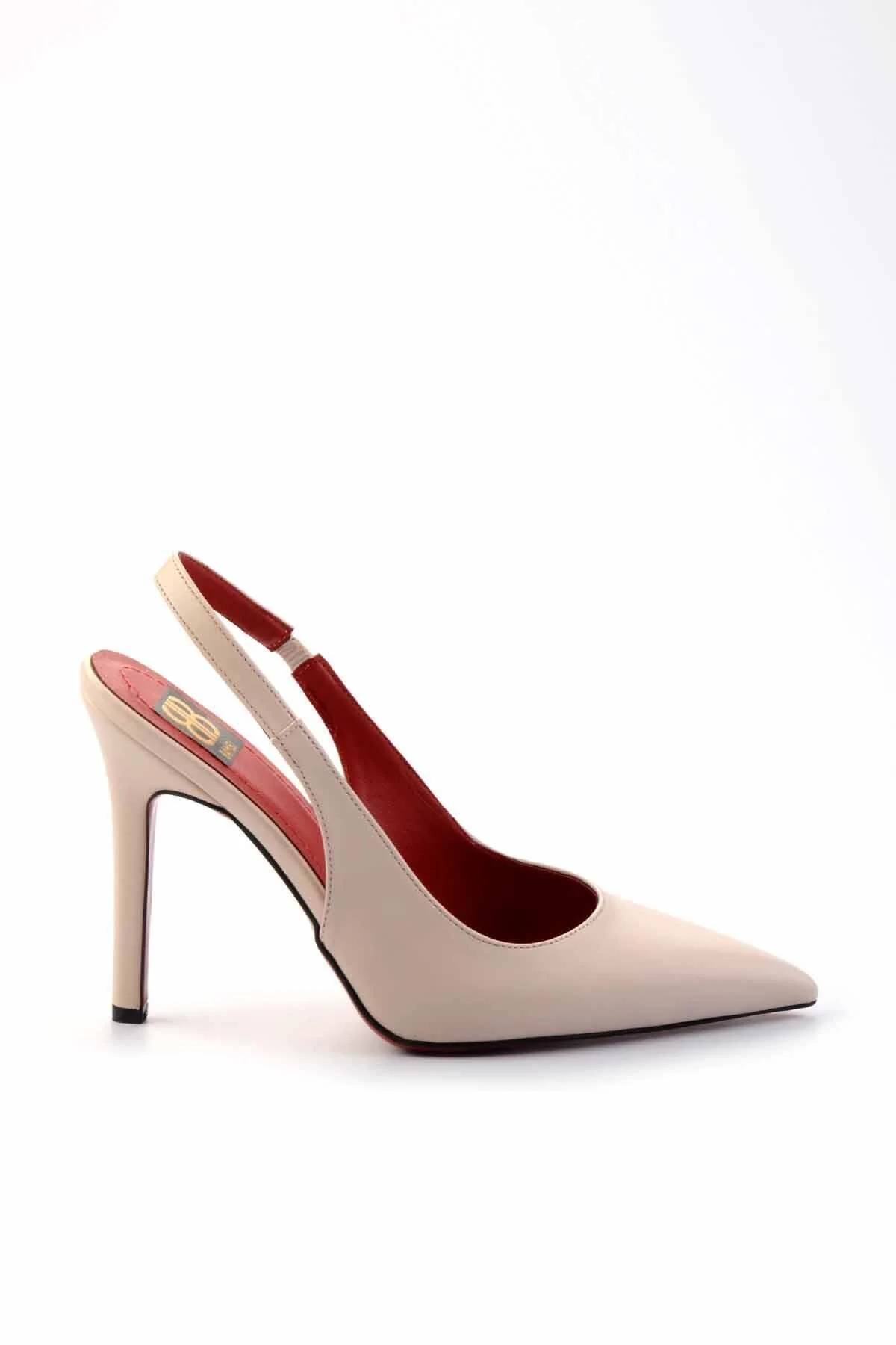 کفش زنانه رنگ بژ کلاسیک Heels بامبی Bambi