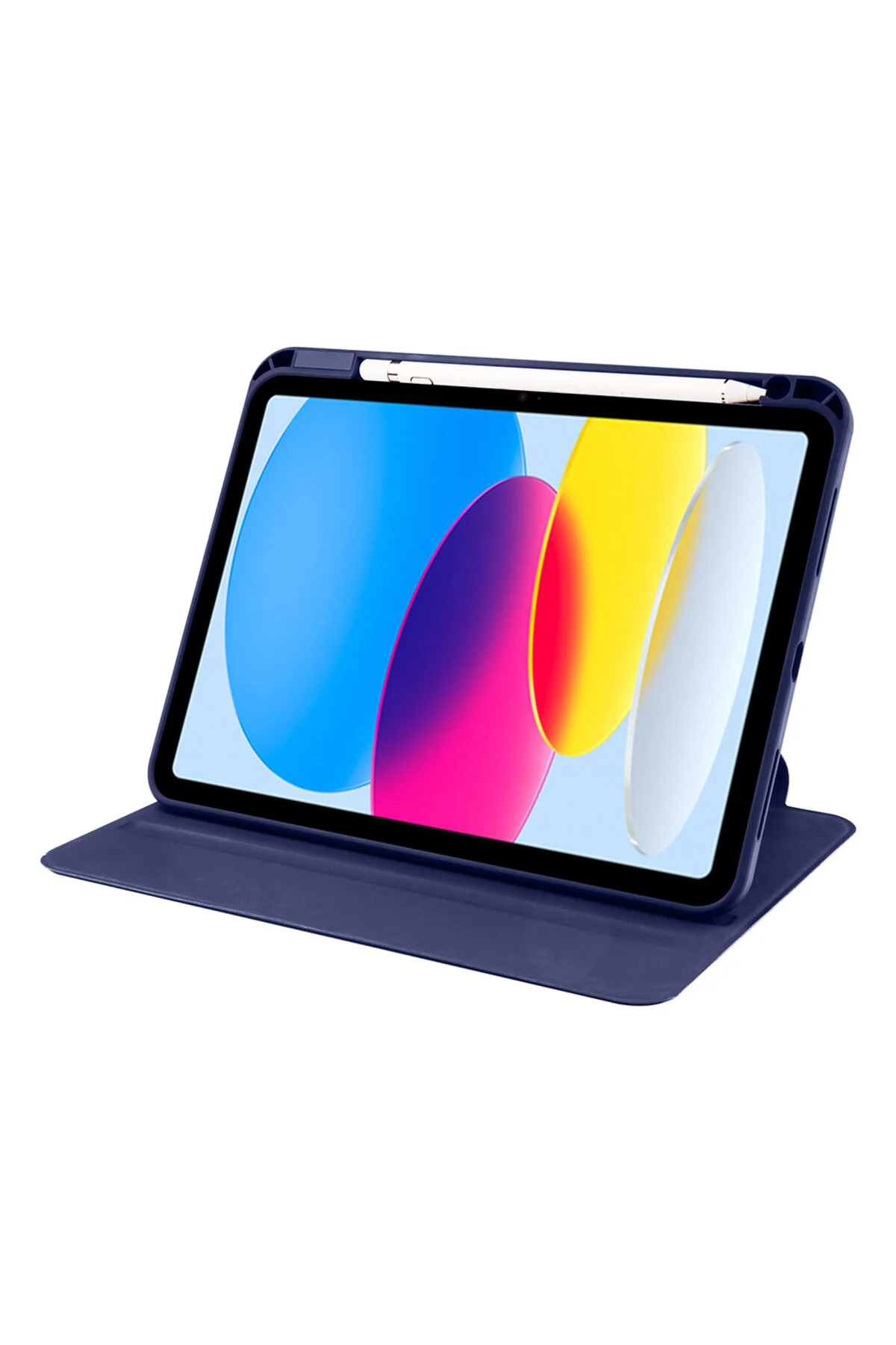کاور تبلت قاب قلم حرارتی ZORE نسل یازدهم IPAD 2025 با پایه قابل چرخش خاکستری Alan Tech