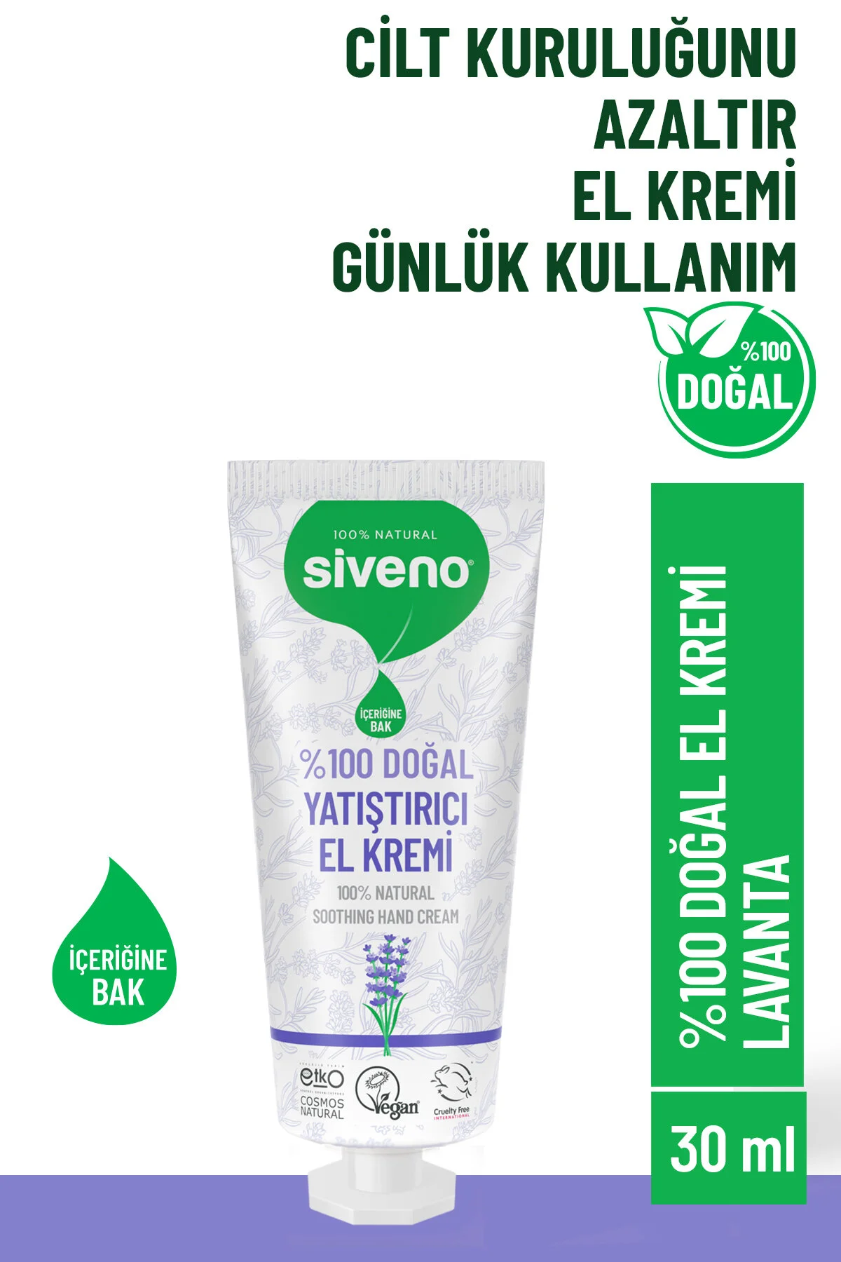 کرم دست کرمی 100 ٪ طبیعی و بدن اسطوخودوس ترمیم کننده مرطوب فشرده 30 میل Siveno
