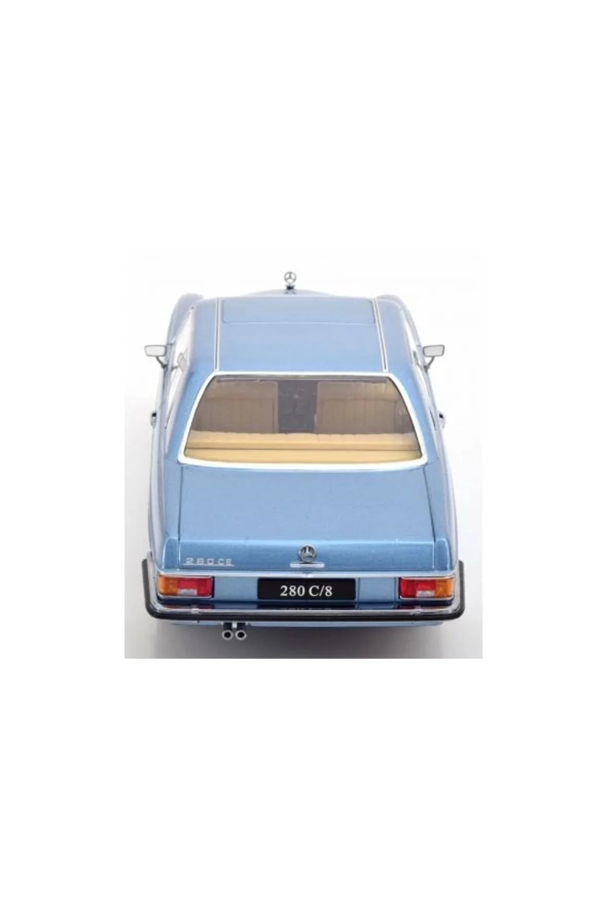 مدل خودرو مرسدس 280C 8 W114 COUPE 1969 فلزی آبی روشن KK Scale