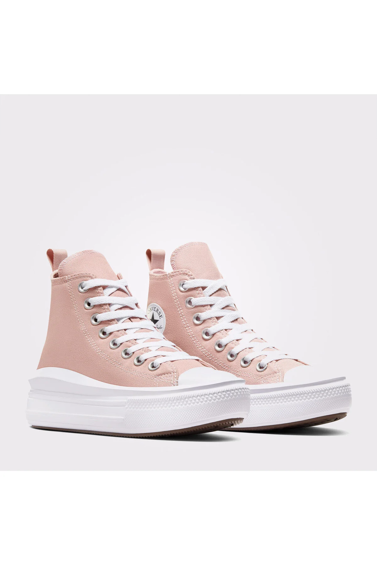 اسنیکر کفش کتانی با پلتفرم صورتی بچه گانه چاک تیلور ALL STAR MOVE کانورس Converse