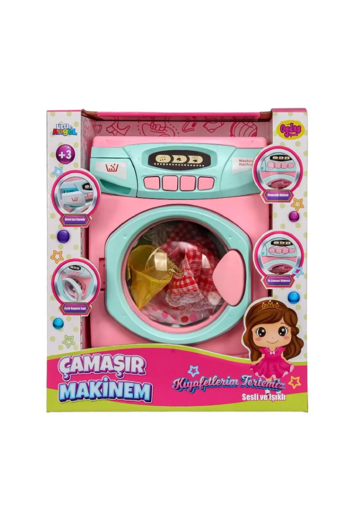 اسباب بازی های فیگور دیگر ماشین لباسشویی بزرگ OYDAS 02608 با باتری toysclub