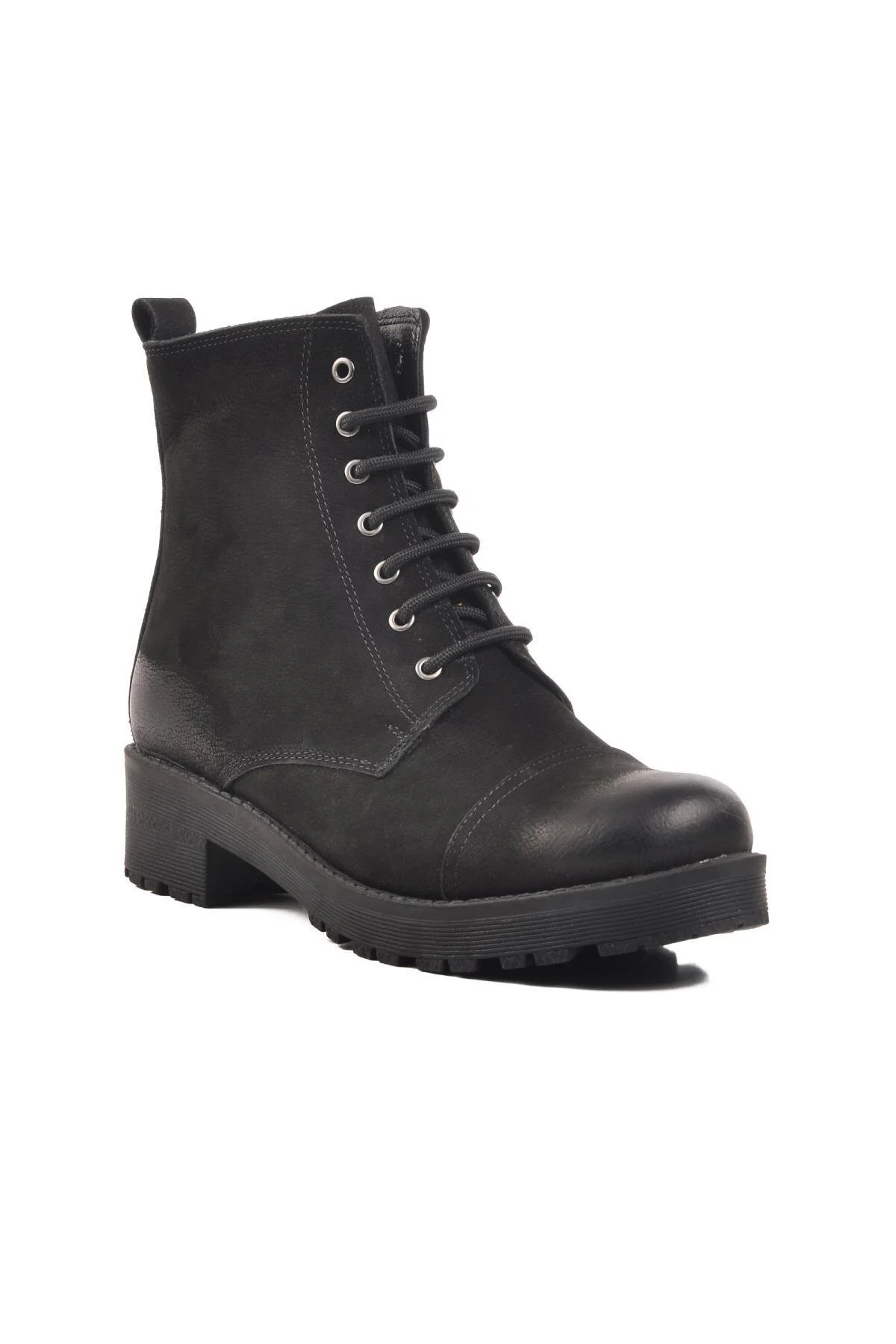 چکمه و بوت های زنانه چرم اصل 670 Z مشکی NUBUCK AYAKMOD