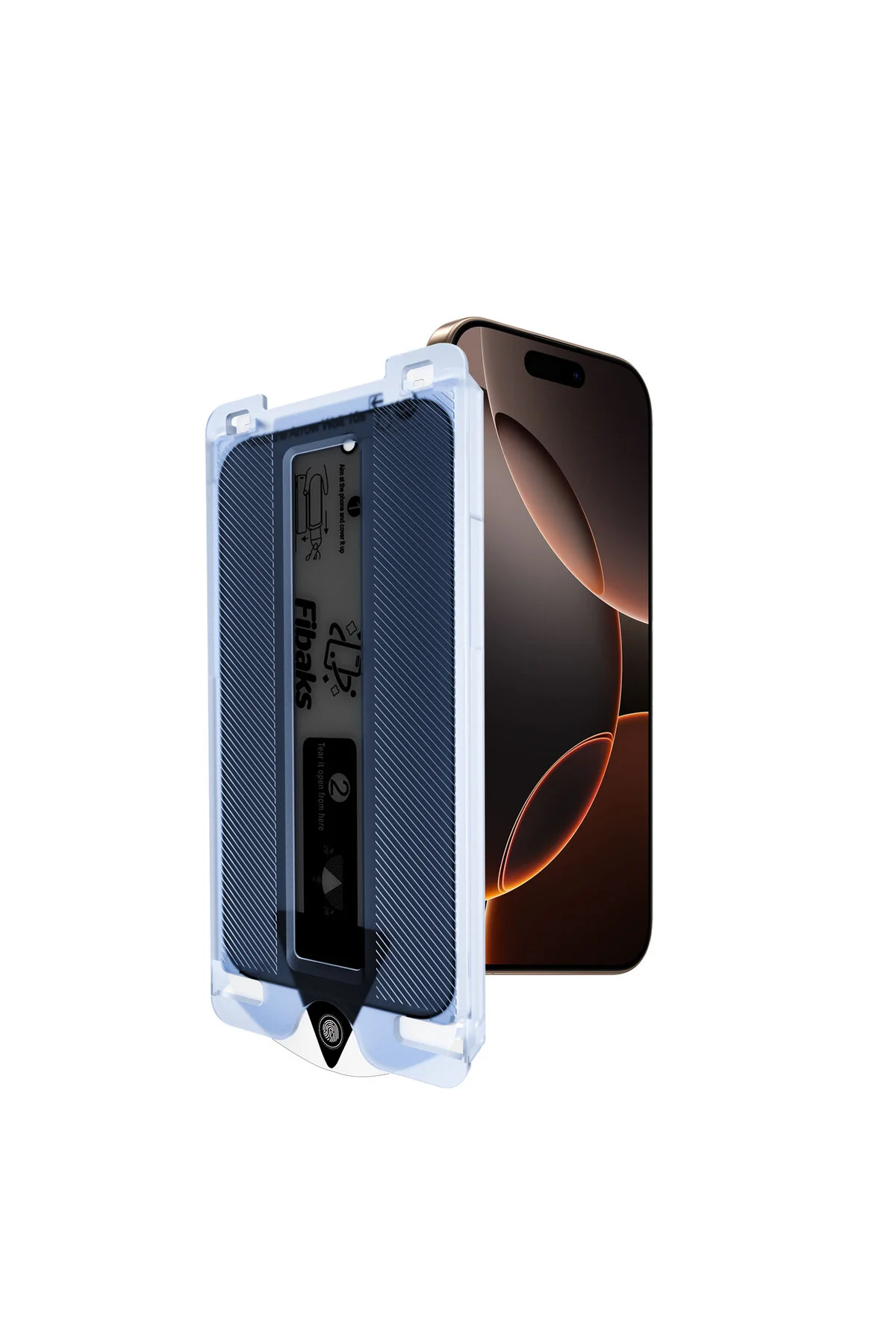 محافظ صفحه نمایش شیشه ای GHOST PRO MAX با قاب مشکی APPLE IPHONE 11 ابزار کاربردی فیبکس Fibaks