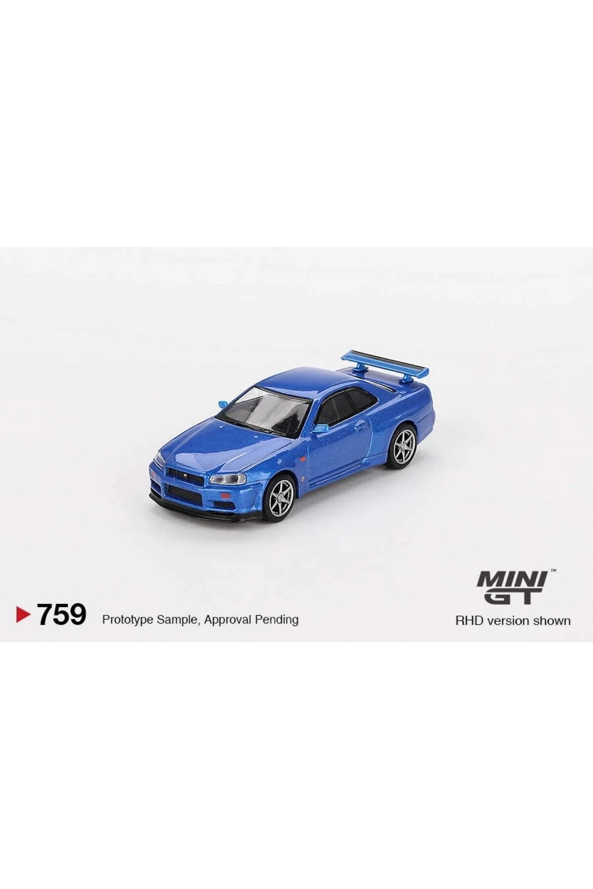 مدل خودرو 1 64 نیسان اسکای لاین GT R R34 V SPEC BAYSIDE BLUE MGT00759 اورجینال Genel Markalar
