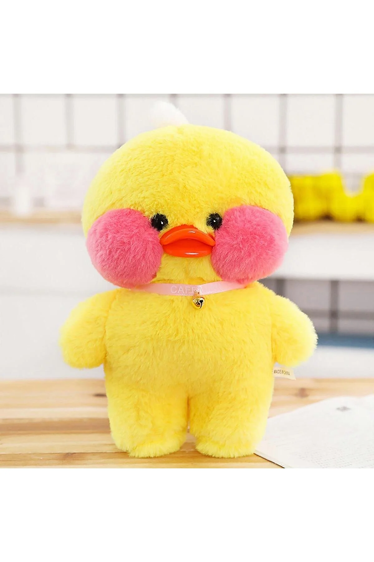 اسباب بازی های پشمی کارتونی LALAFANFAN 20CM جوجه اردک مخمل دار تولد کادو رنگ زرد Brother Toys