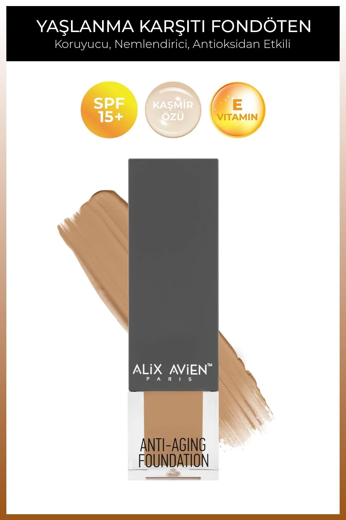 Alix Avien پایه ضد پیری عمیق عسلی SPF 15 با حجم 35 میلی لیتر