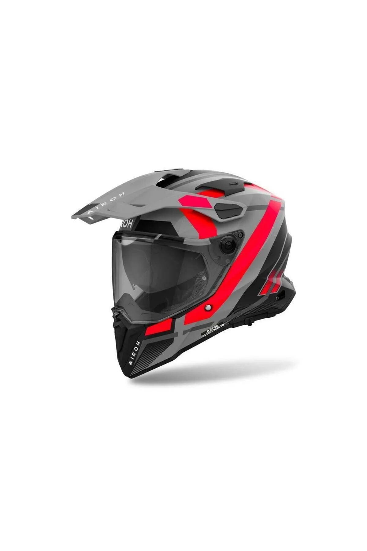 کلاه کاسکت موتورسیکلت قرمز فرمانده 2 Orange Matt Helmet آیرو Airoh