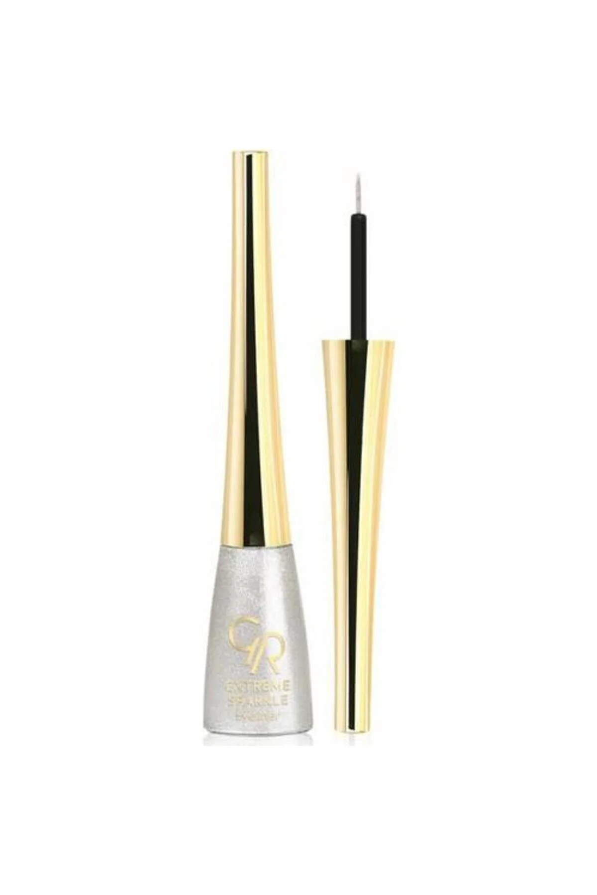 خط چشم مایع مدل Extreme Sparkle رنگ نقره ای گلدن رز Golden Rose