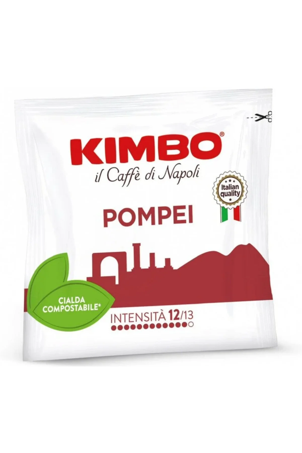 کپسول قهوه CIALDE POMPEI FLAT POD CAPSULE در جعبه 50 Kimbo