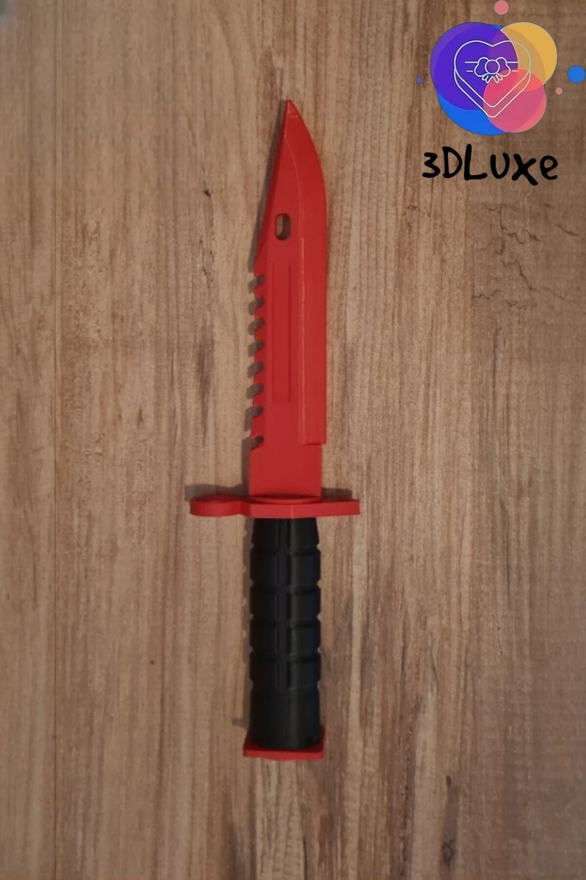 فیگور چاقوی CS: GO M9 BAYONET KNIFE RED اورجینال 3DLuxeDekor