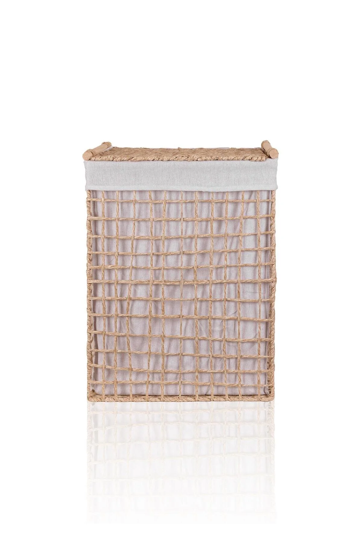 سبد رخت WAST WASH BASET NATUREL 43X35X56 سانتی متر The Mia