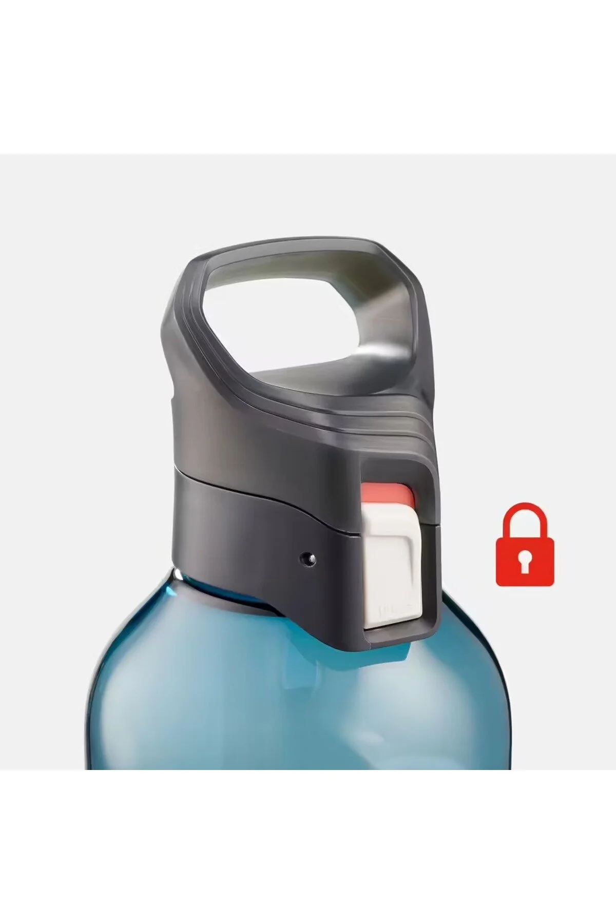 قمقمه ورزشی بطری آب در فضای باز 0.8 لیتر آبی ECOZEN® 500 Decathlon