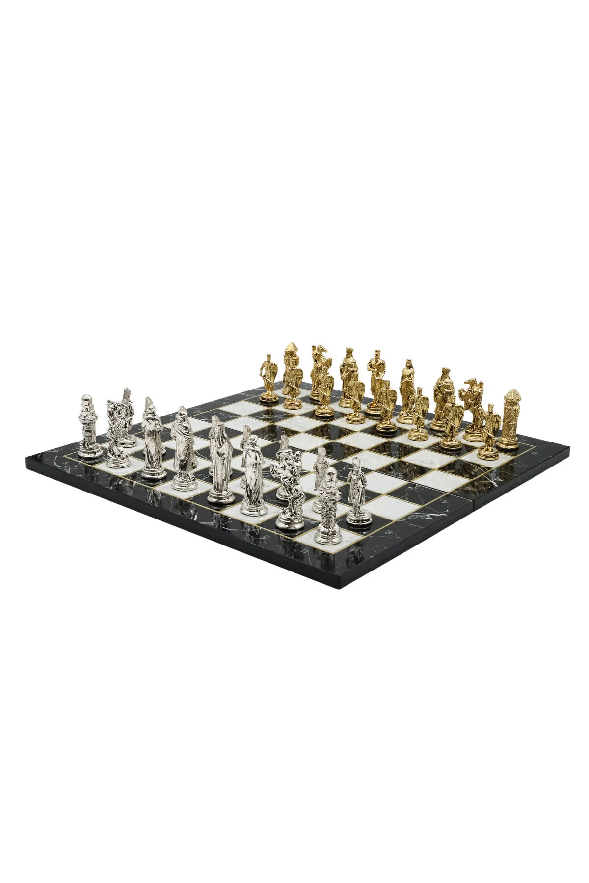 شطرنج 44 سانتی متر سنگ مرمر الگوی طلایی امپراتوری عثمانی صلیبی Cooper Chess