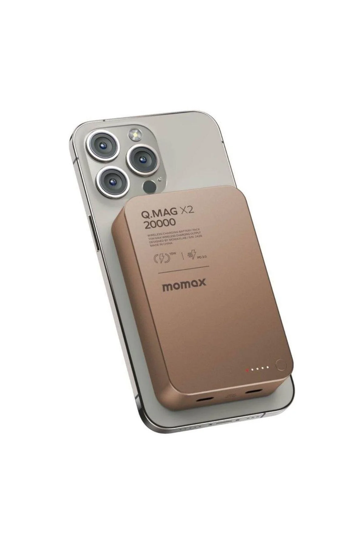 پاوربانک Q MAG X2 MAH بی سیم تیتانیوم Momax