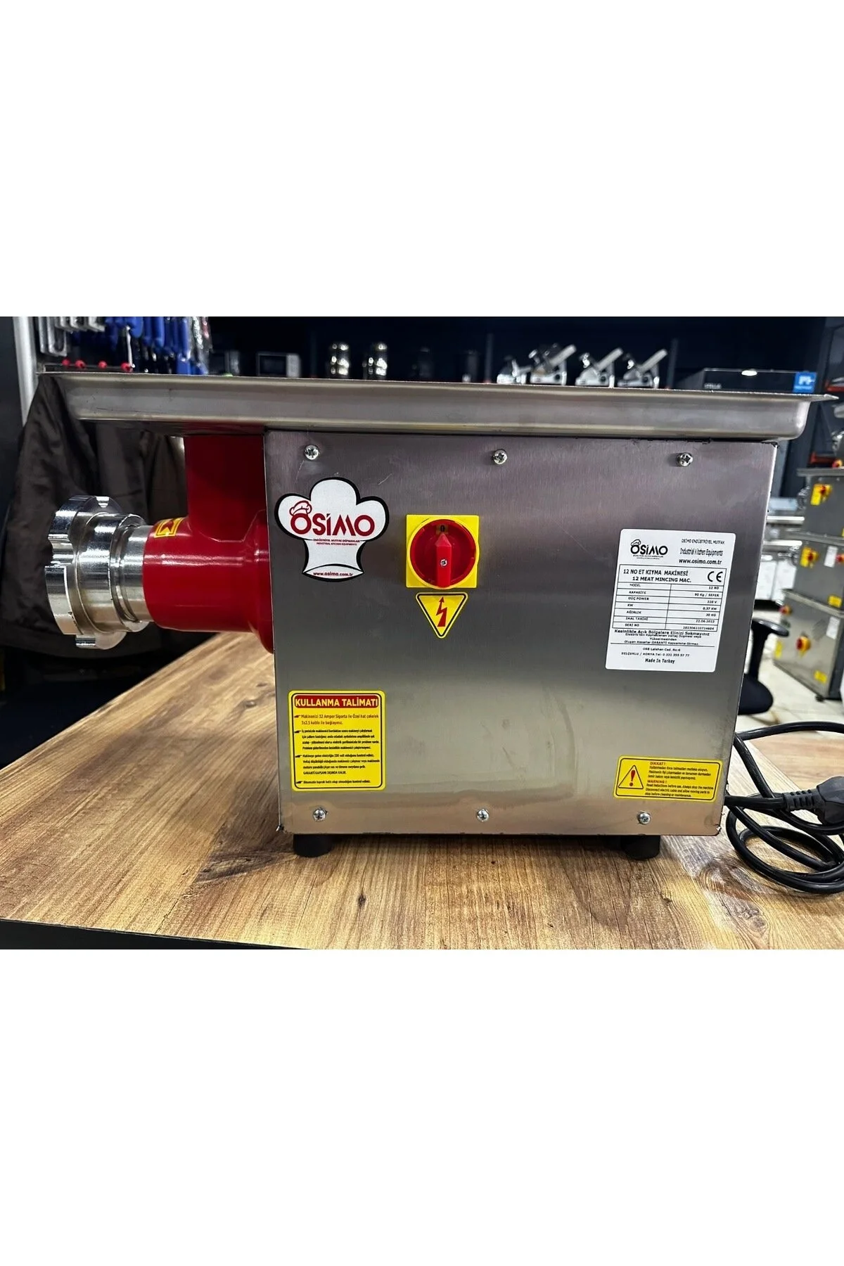 چرخ گوشت 12 دستگاه کن بدون اورجینال OSİMO