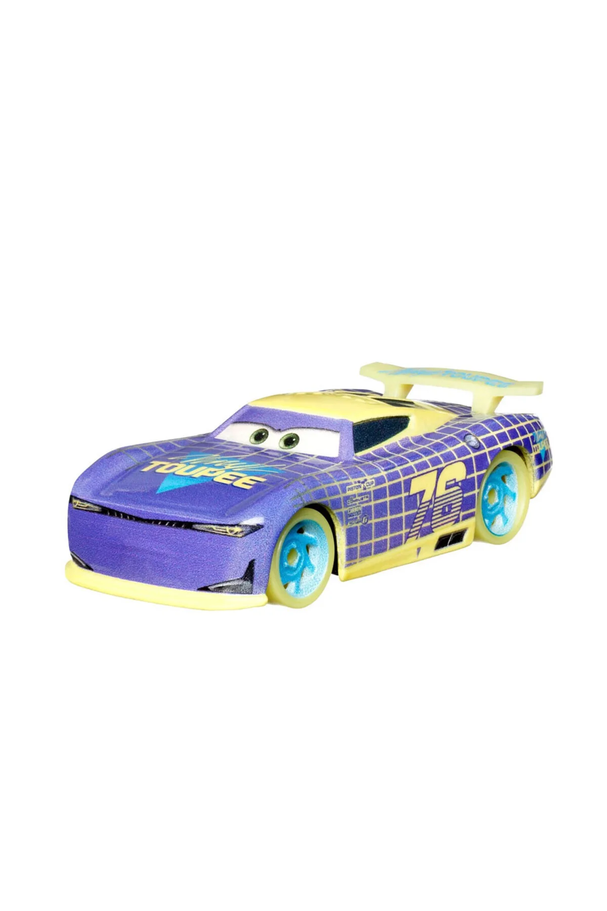 ماشین اسباب بازی GLOW IN THE DARK RACERS SINGLE CHARACTER VEHICLES HPG76 HVF08 Cars