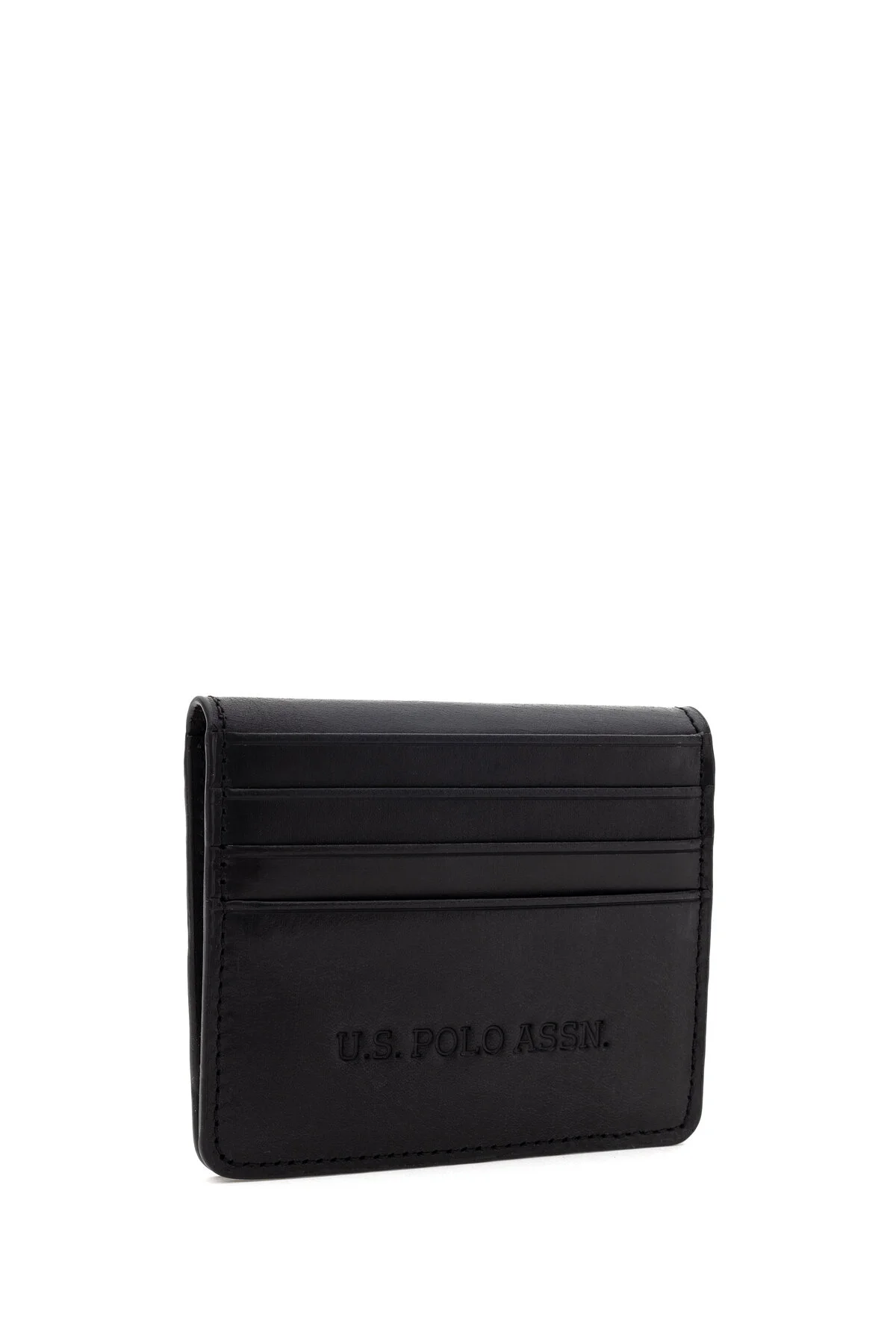 کیف پول مردانه چرمی مشکی U.S. Polo Assn.