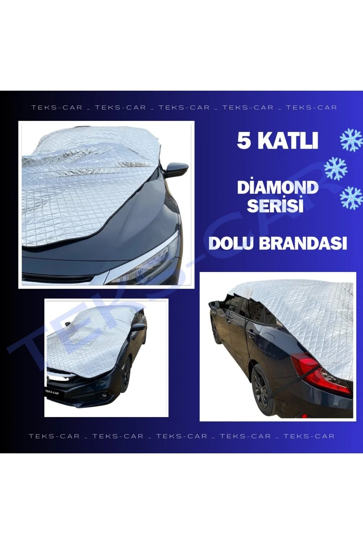 چادر خودرو برزنت زره پوش خودروی 5 لایه EXECUTIVE SUV مدل 5.5 MT HAIL AND SUN PROTECTION VEHICLE TEKS CAR