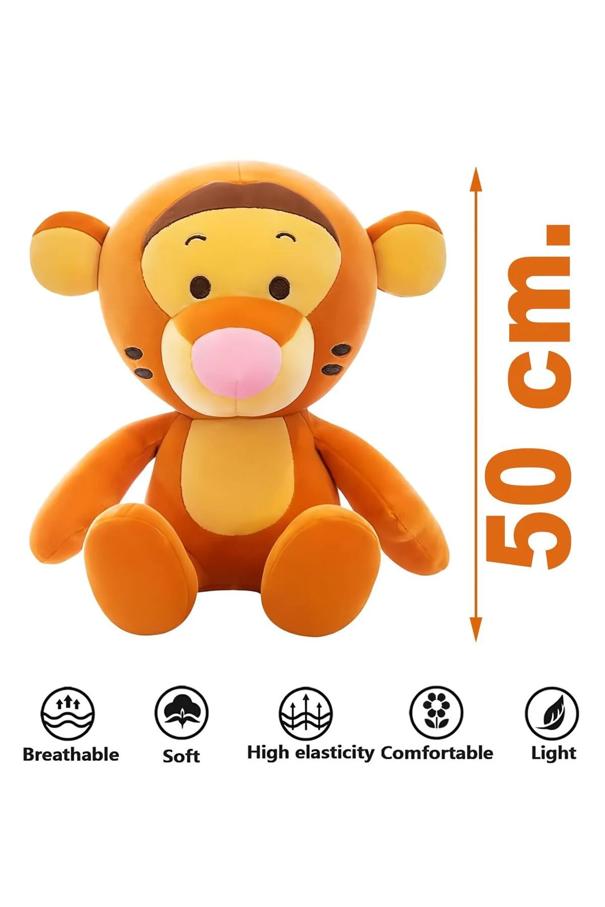 اسباب بازی های پشمی پارچه وارداتی WINNIE THE POOH TIGER انیمه فیگور مخمل دار SLEEPING & PLAYMATE 50 سانتی متر. e-life shop