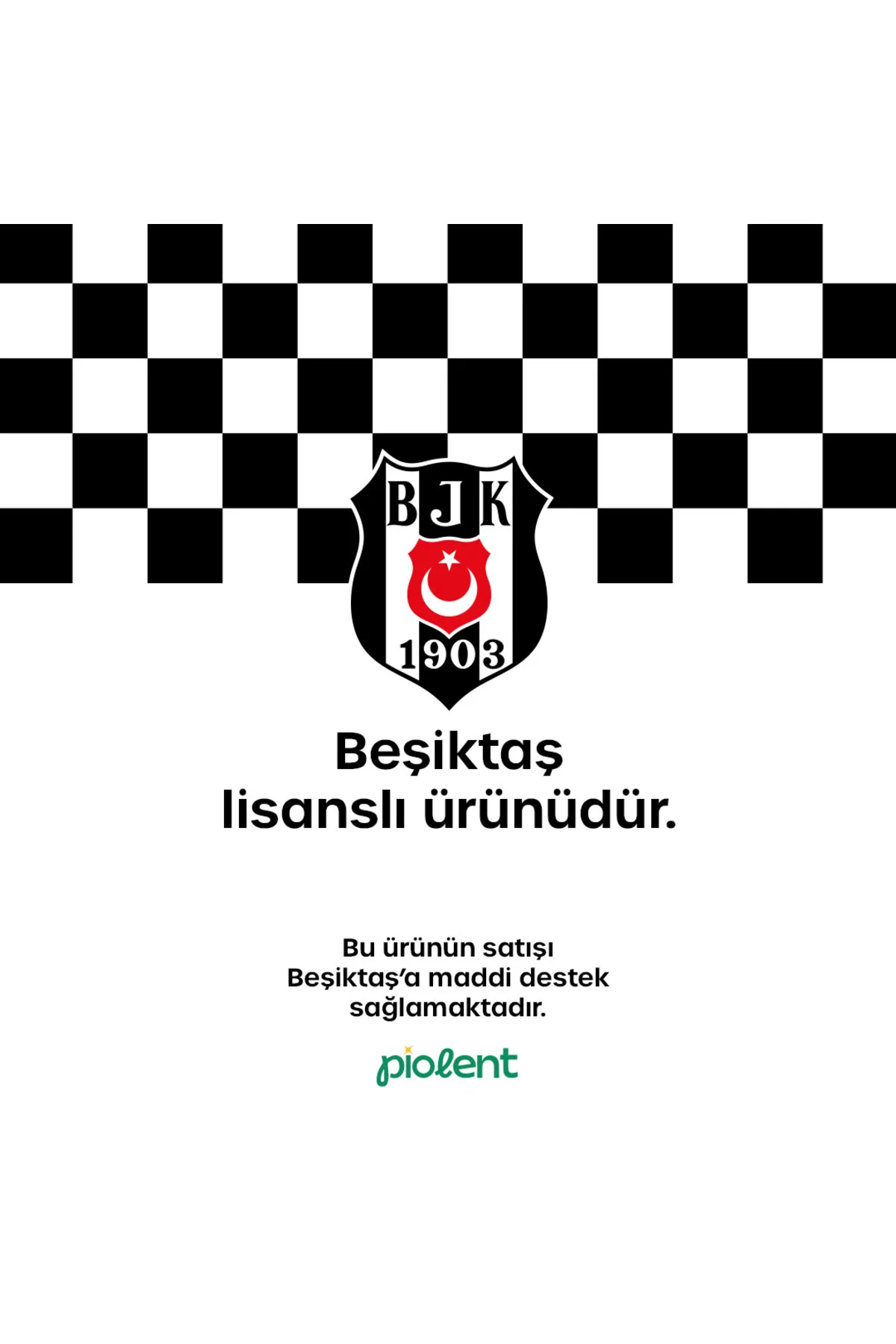 جلیقه کلید جاکلیدی فلزی دارای مجوز نشان پرچم ترکیه بشیکتاش Beşiktaş