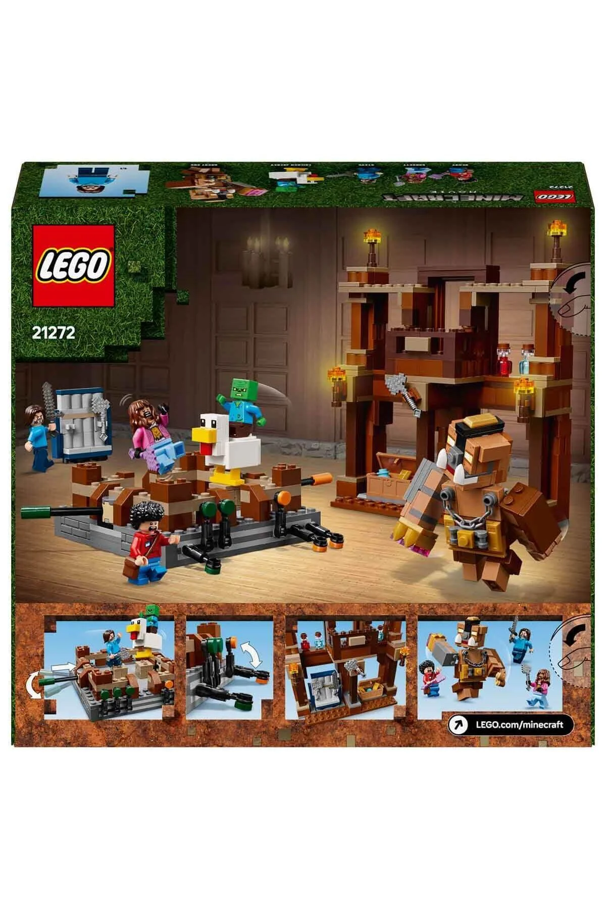 لگو و اسباب بازی های ساخت محور FOREST MANSION FIGHTING RING 21272 CREATIVE FOR KIDS 10 به بالا از ترکیه LEGO Minecraft