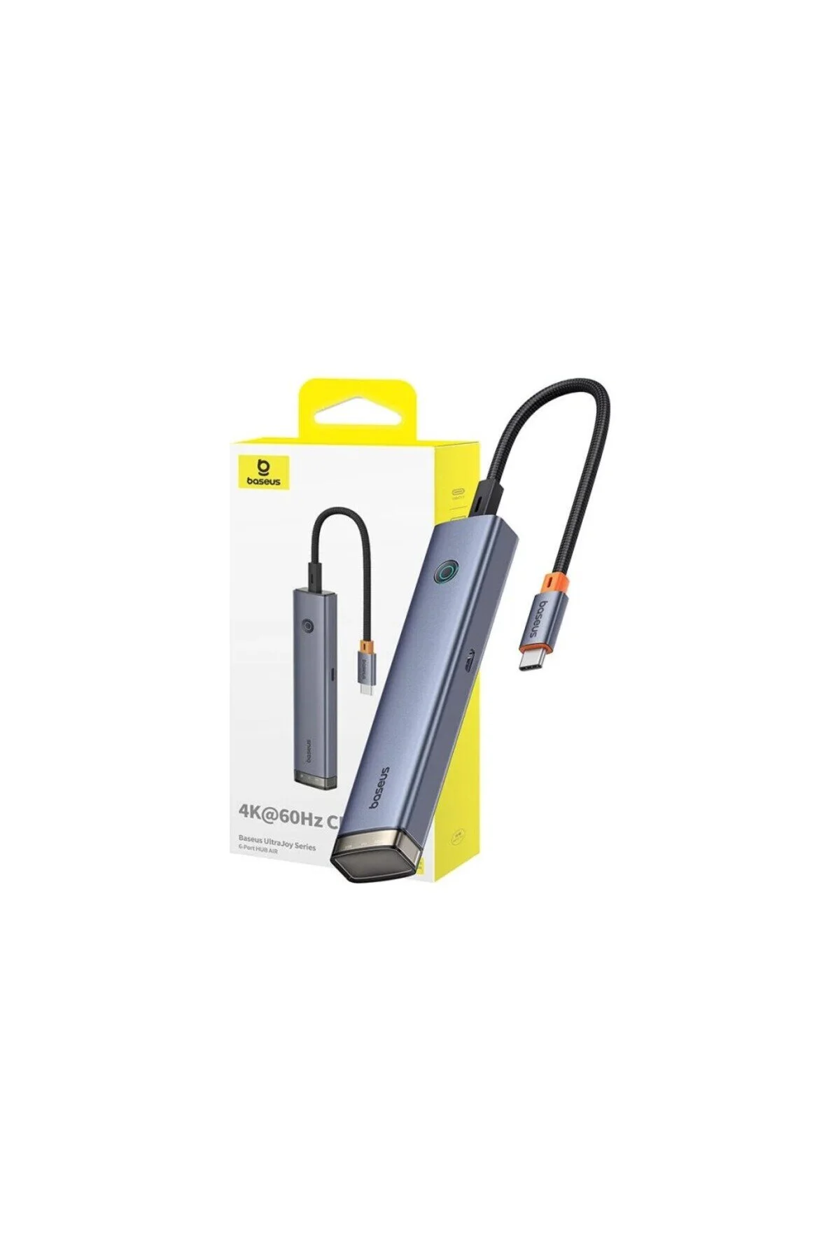 هاب USB HUB ULTRAJOY 6 PORT فضای خاکستری Baseus