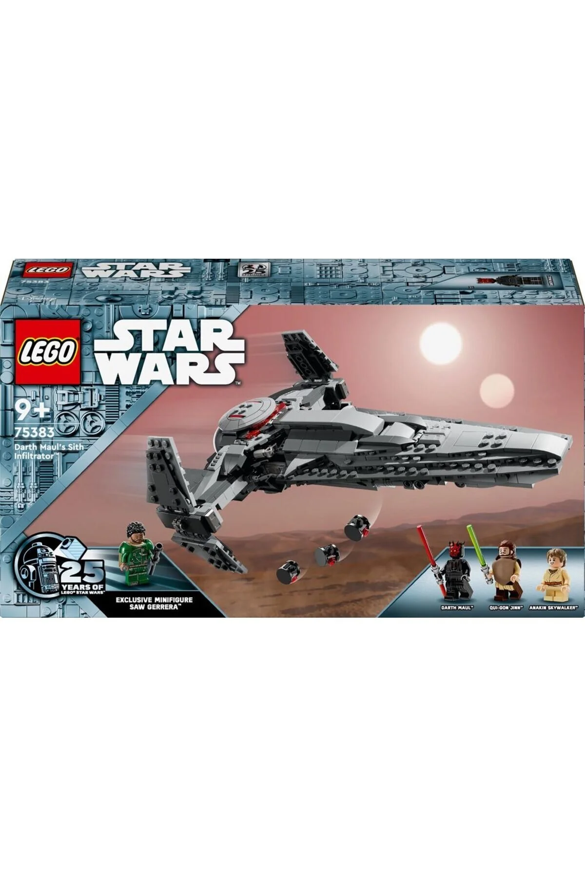 لگو و اسباب بازی های ساخت محور DARTH MAUL'S SITH INFILTRATOR 75383 اورجینال LEGO