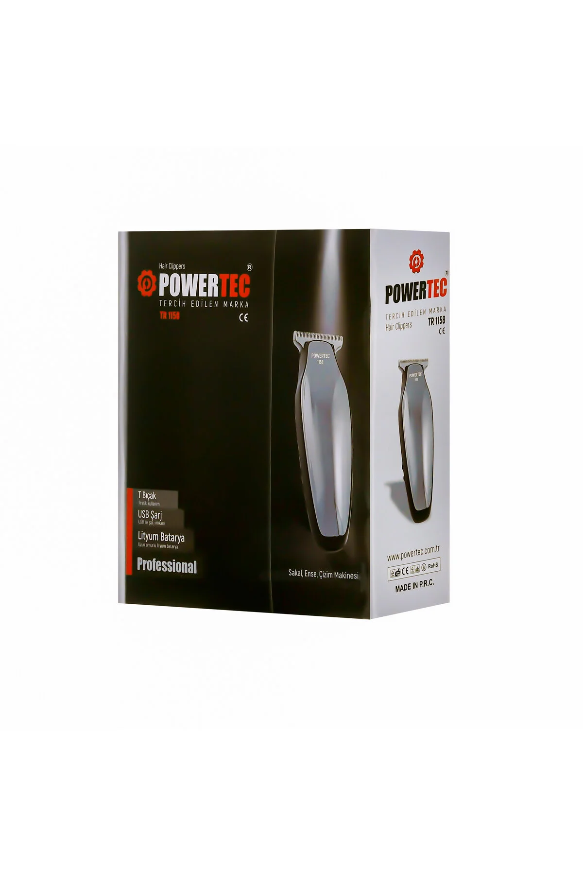 ماشین اصلاح چند رنگ برقی Tr 1158 ریش Tr1158 J182 پاورتچ  Powertec