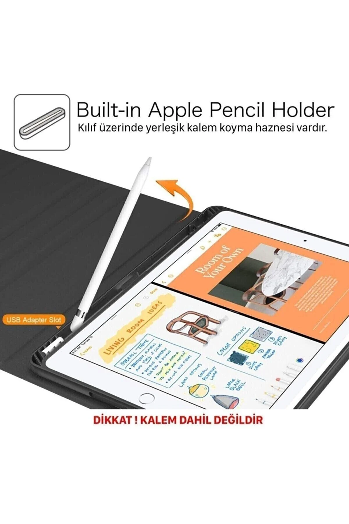 کاور تبلت APPLE IPAD AIR 11 INCH M2 M3 4 5TH نسل 10.9 سازگار با کیبورد بی سیم ترکی UnDePlus