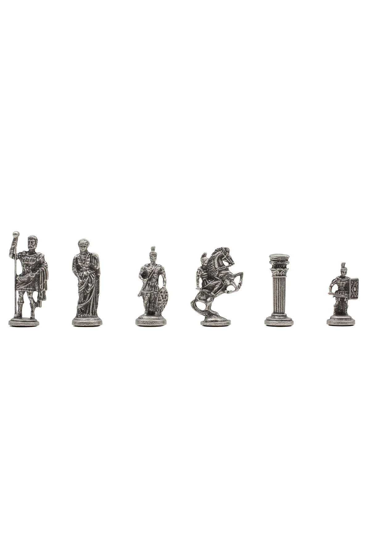 شطرنج 37 سانتی متر گردوی الگوی برنز باستانی رومی SQUARE SHIELD شکل مجموعه ست هدیه تزئینی Cooper Chess
