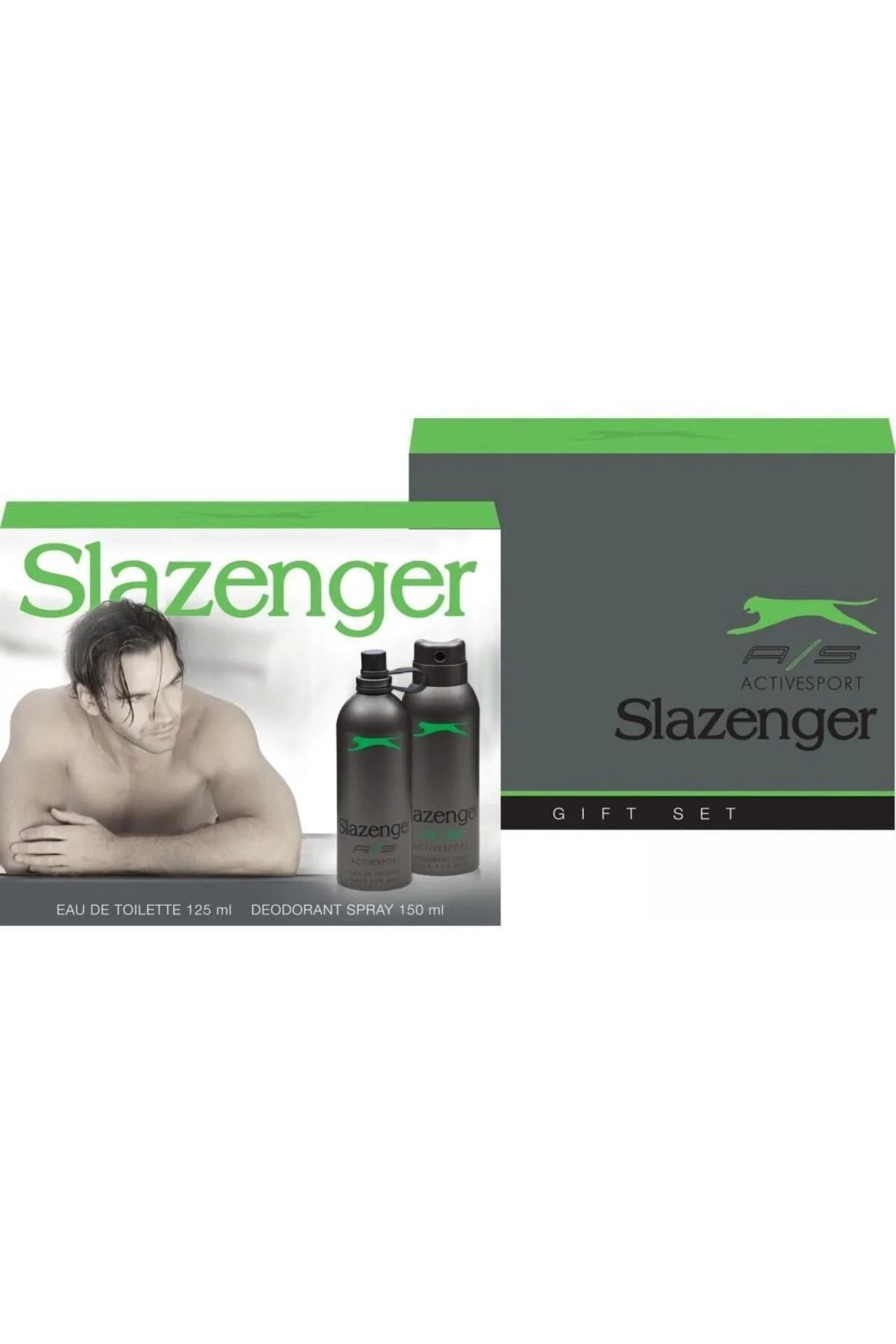 ست عطر سبز مردانه 125 میل دئودورانت 150 اسلازنگر Slazenger
