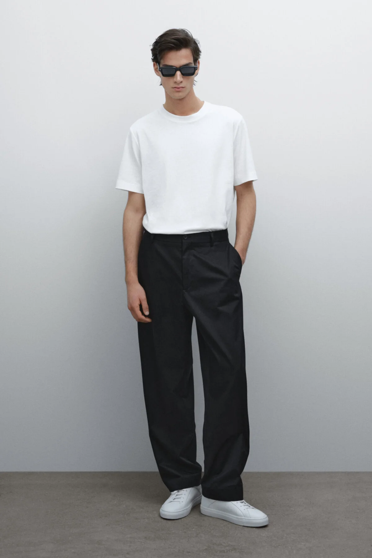 تی شرت مردانه آستین کوتاه کتانی و پیراهن مخلوط پنبه Massimo Dutti