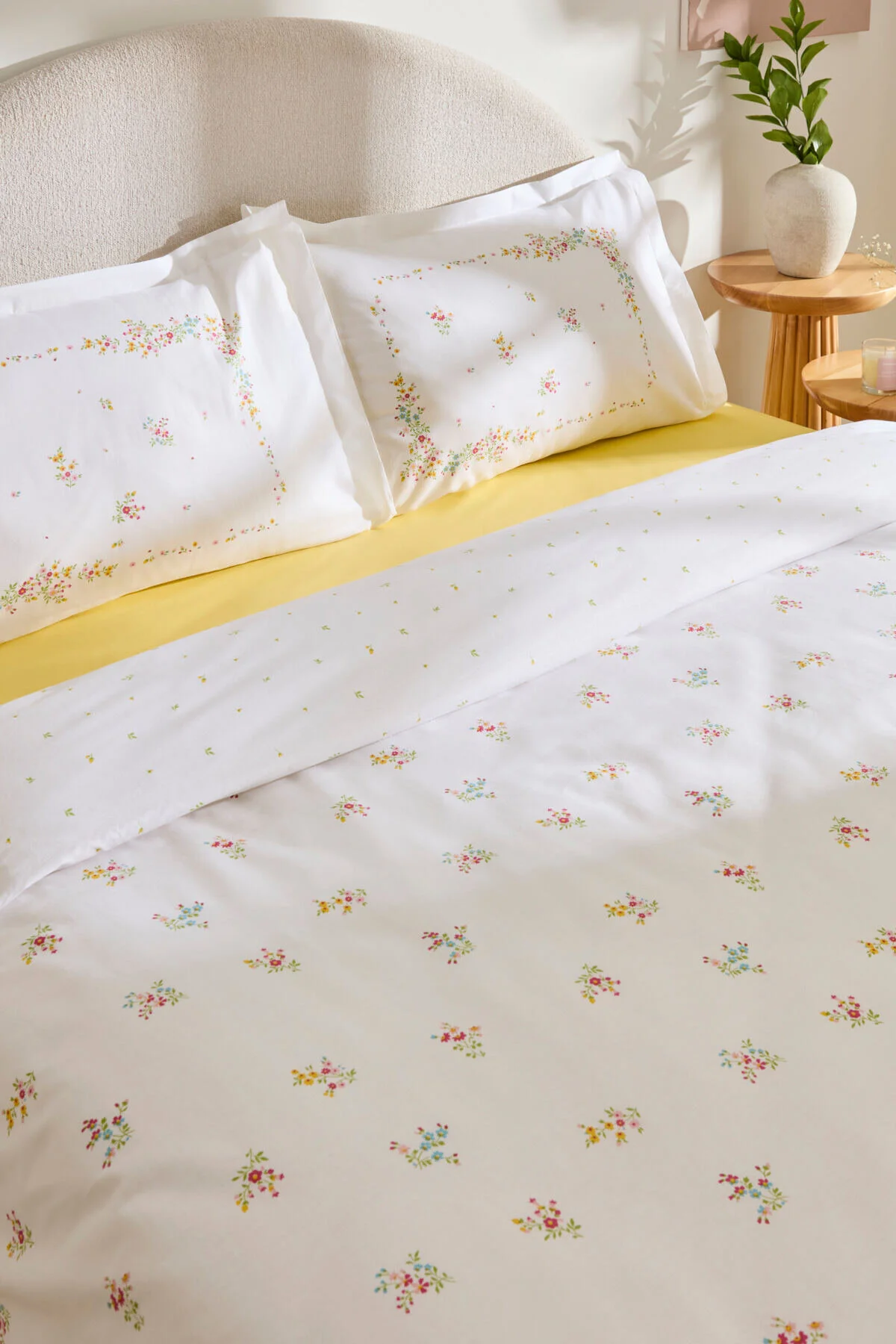 کاور لحاف دو نفره FIOREN DOUBLE DUVET COVER SET PINK Kaşmir Home