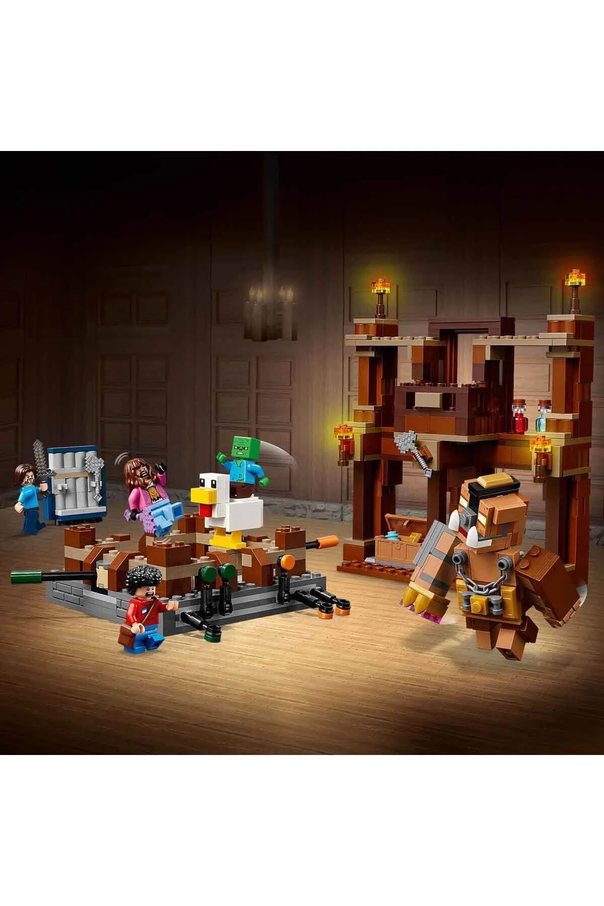 لگو و اسباب بازی های ساخت محور FOREST MANSION FIGHTING RING 21272 CREATIVE FOR KIDS 10 به بالا از ترکیه LEGO Minecraft