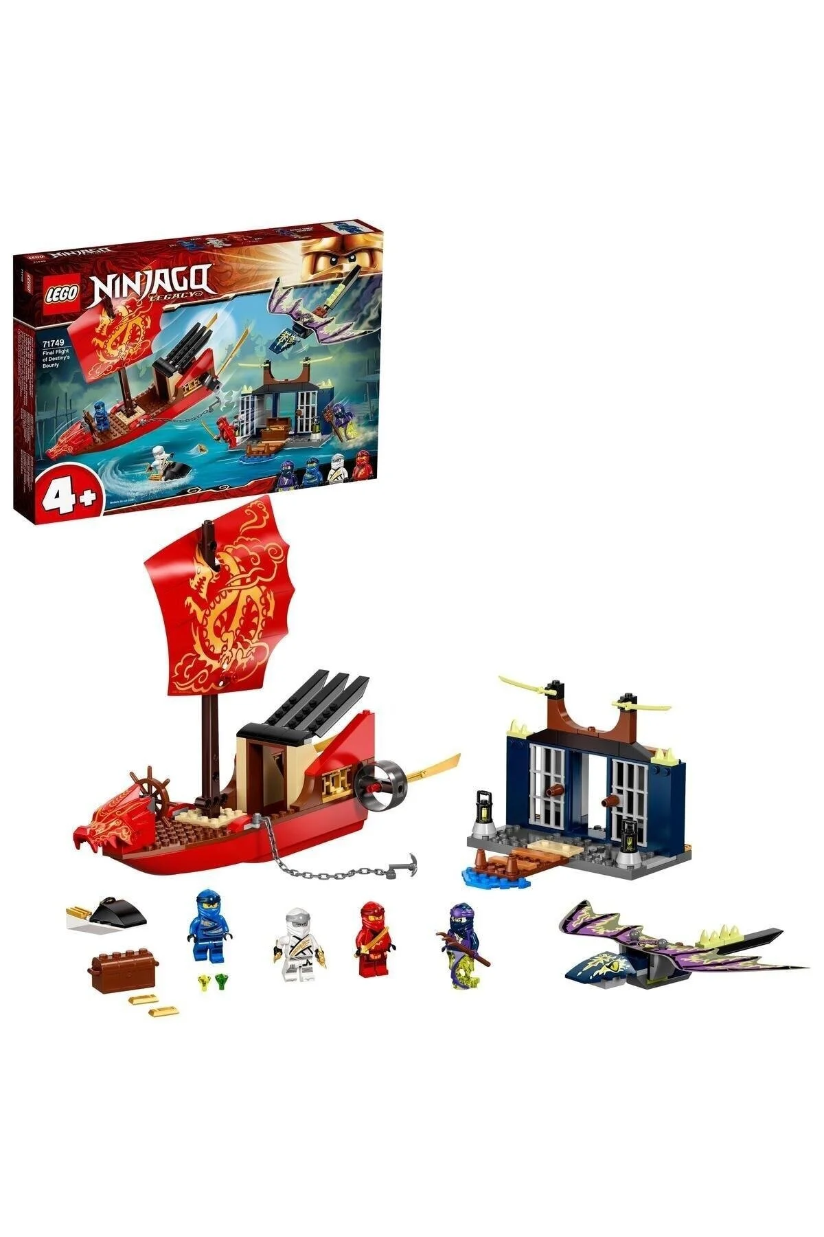 لگو و اسباب بازی های ساخت محور 71749 NINJAGO DESTINY'S BOUNTY'S LAST ESCAPE از ترکیه LEGO