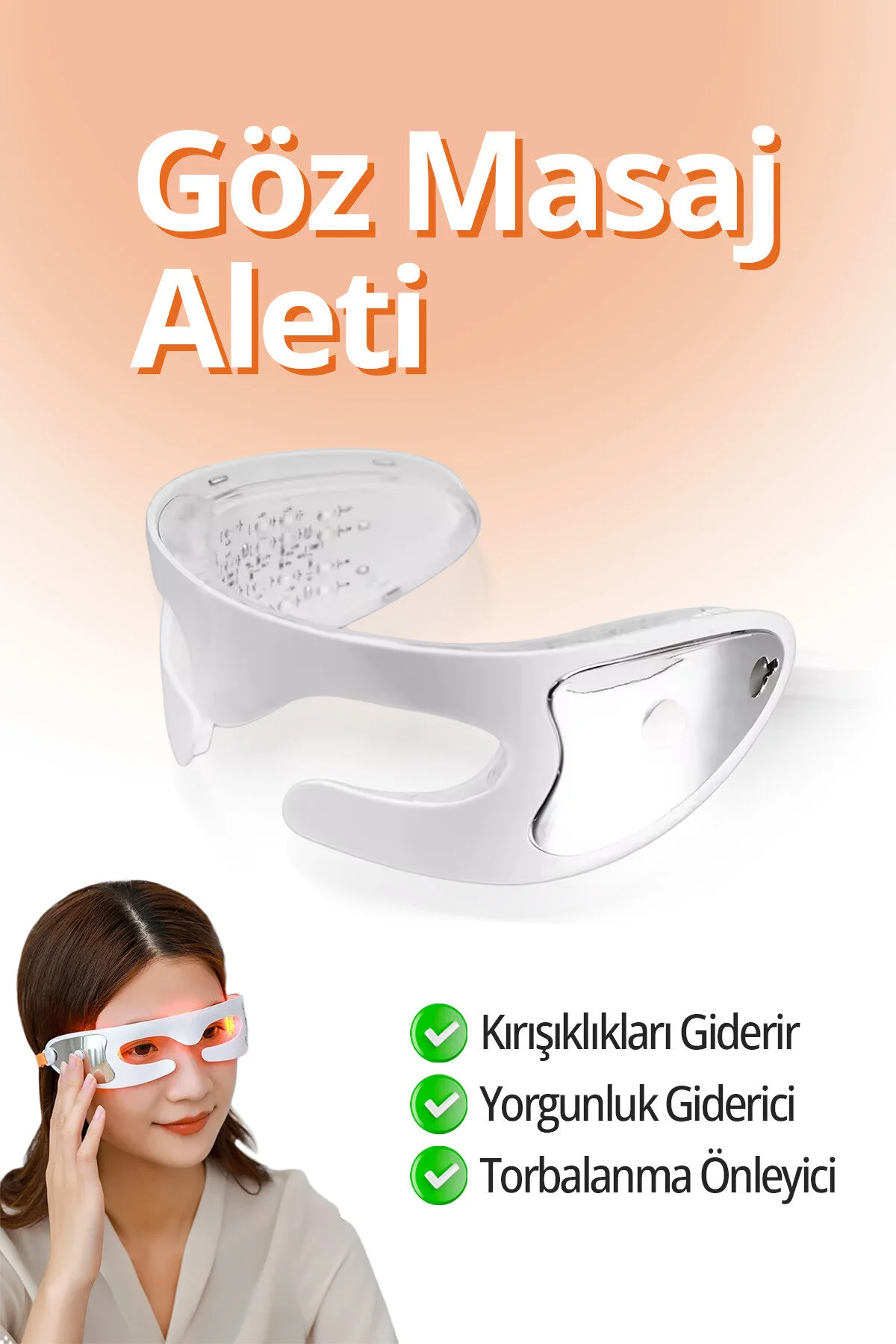 ماساژور صورت دستگاه عینک ماساژ چشم MASAJ ANTI EE و ضدبک hb skin care