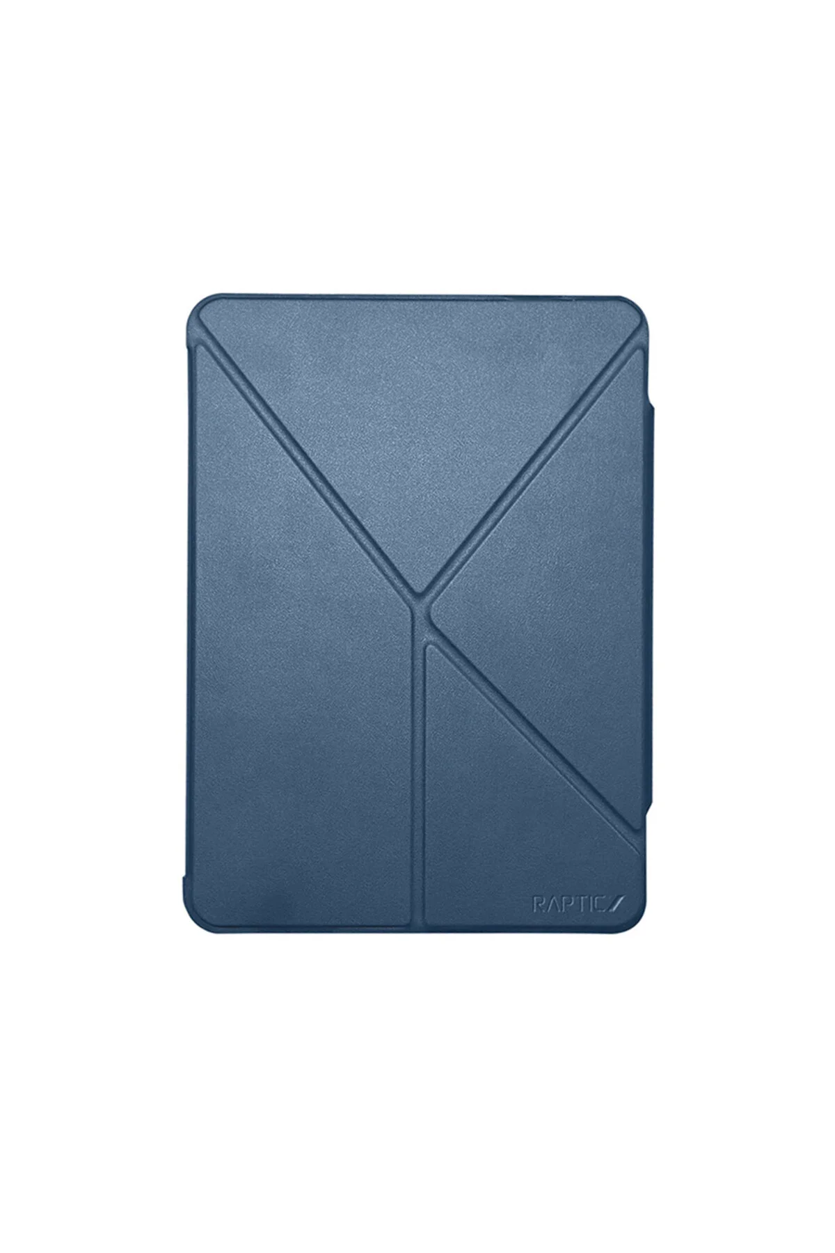 کاور تبلت روکش شفاف RAPTIC CLEAR FOLIO IPAD AIR 11 M3 با قاب پایه تاشو کیسه هوا آبی دریایی Raptic