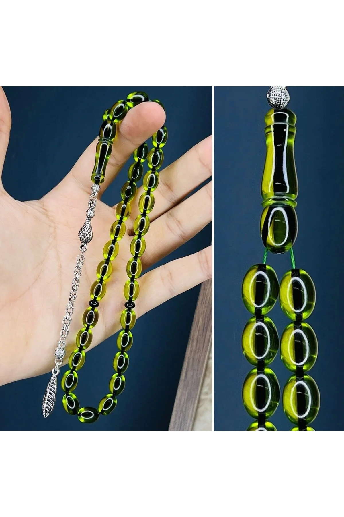 تسبیح FIRE AMBER BEYZI TASSEL DESIGN ROSARY TESBİH ADAM