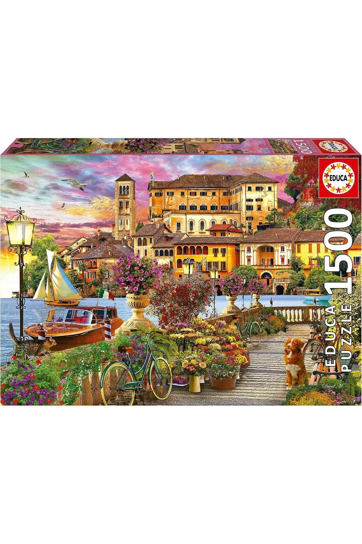 پازل EDUCA 1500 PIECE PROMENADE IN ITALY 19562 گردشگاه ایتالیایی از ترکیه Educa Puzzle