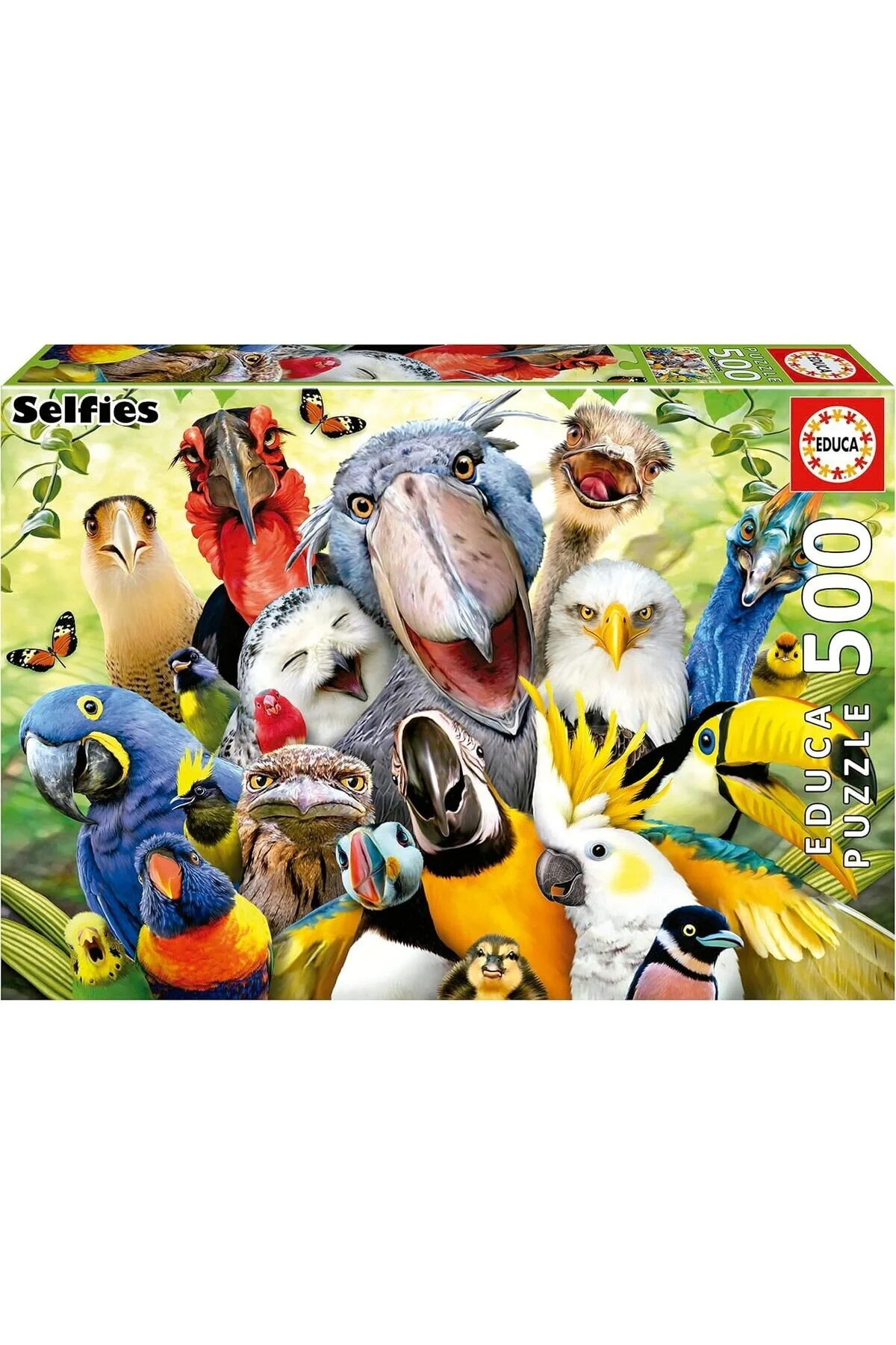 پازل سلفی پرنده 500 تکه EDUCA WATCH THE BIRDIE 19622 از ترکیه Educa Puzzle