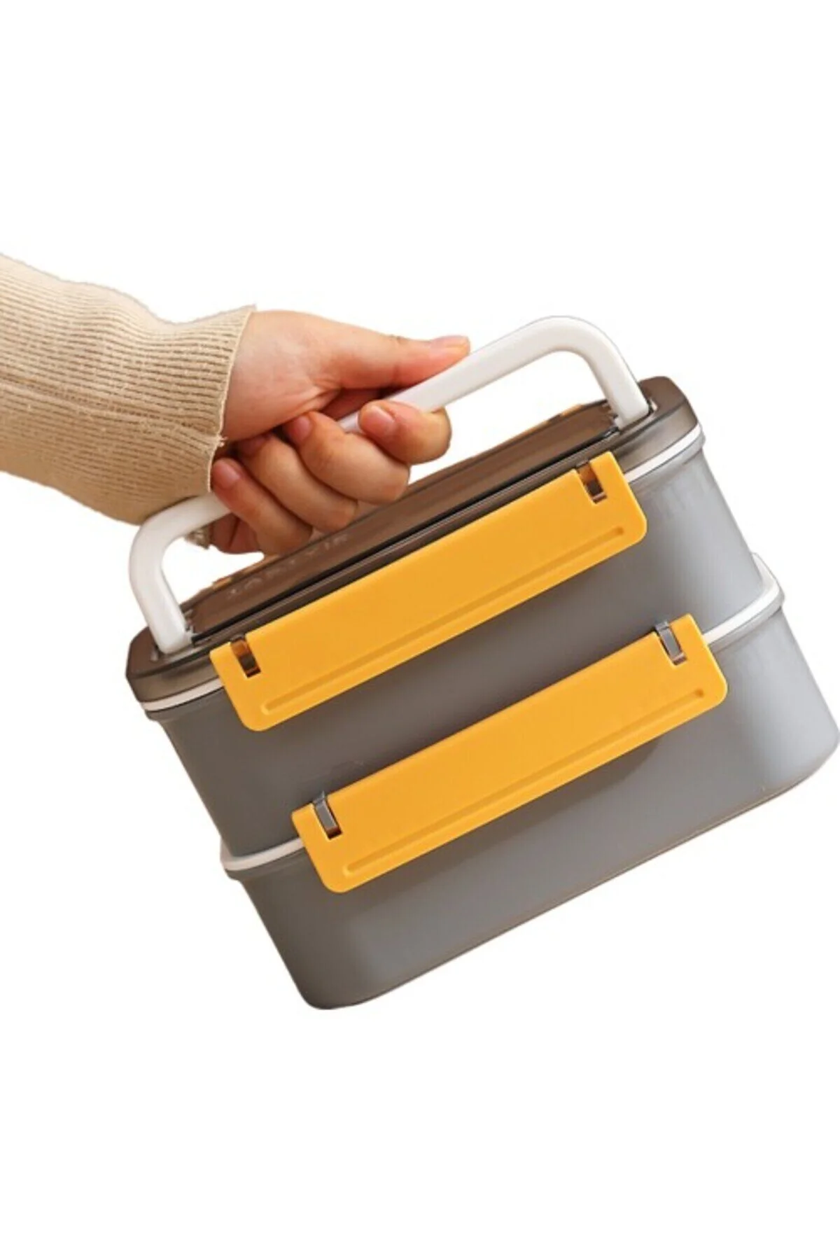 فلاسک صورتی Bento 1600ml Lunchbox مجموعه جدید 2 طبقه 4 قسمت فولاد می گویند Vagonlife