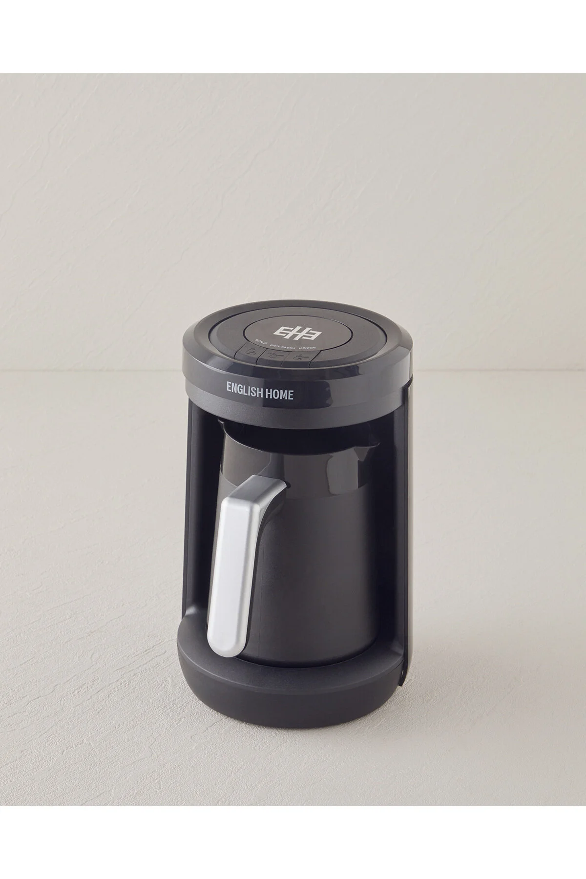 قهوه ساز ترک سیاه Tkm 6011 ماشین شیر کروم  English Home