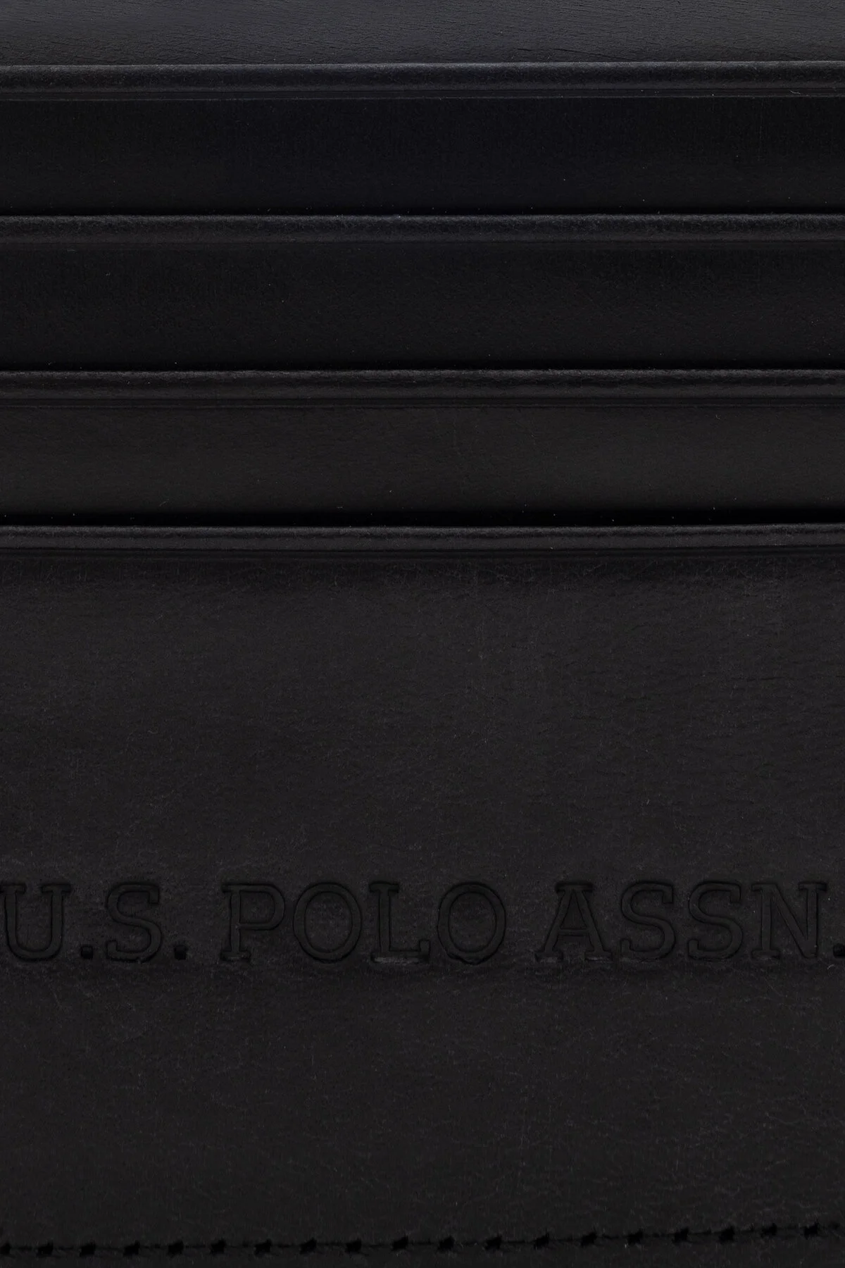 کیف پول مردانه چرمی مشکی U.S. Polo Assn.