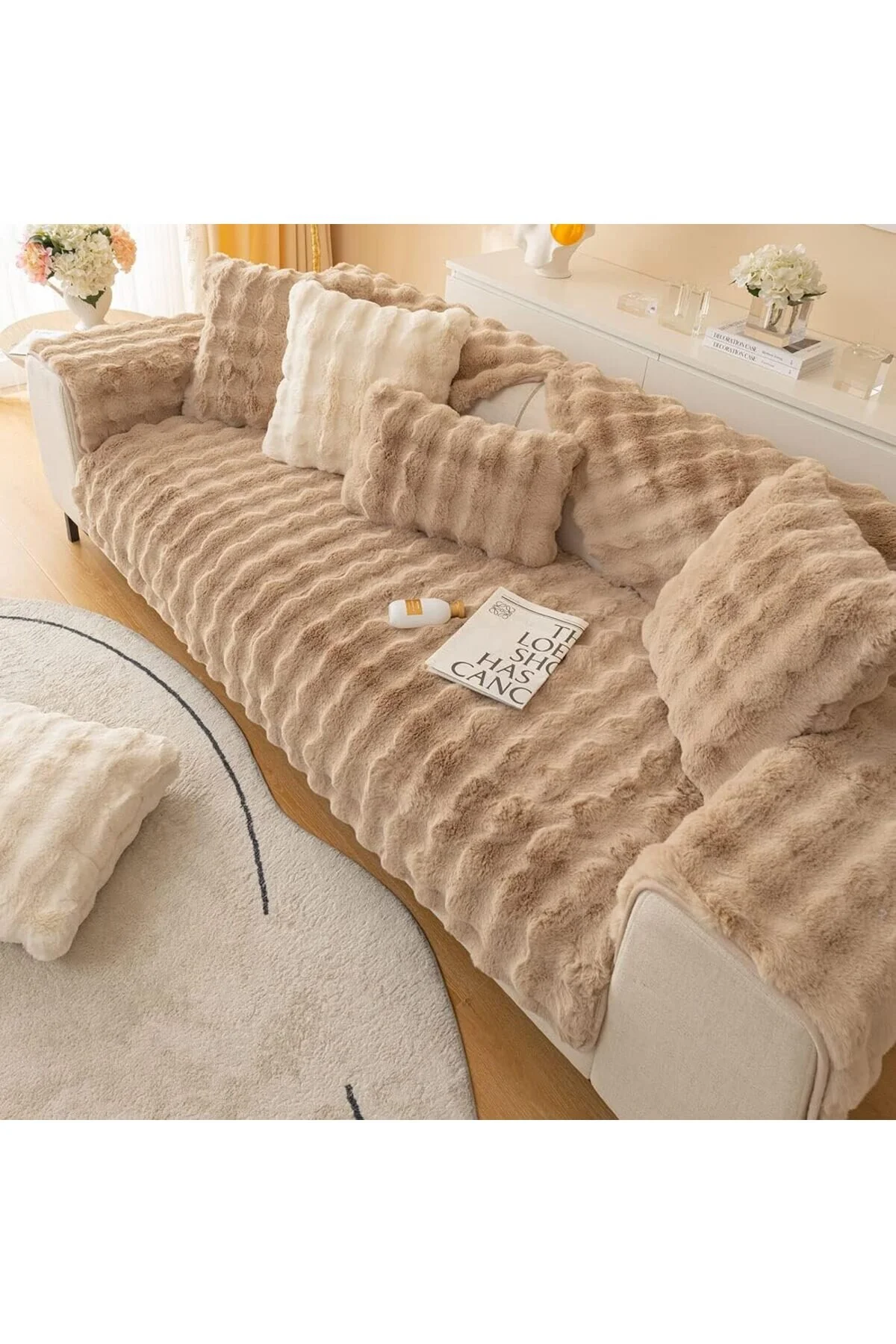 روکش مبل پوشش سه گانه حباب مخمل خواب دار همگی در عکس بسته شده است 2PCS 80X200+2 PCS 80X80 4 قطعه Paris Life