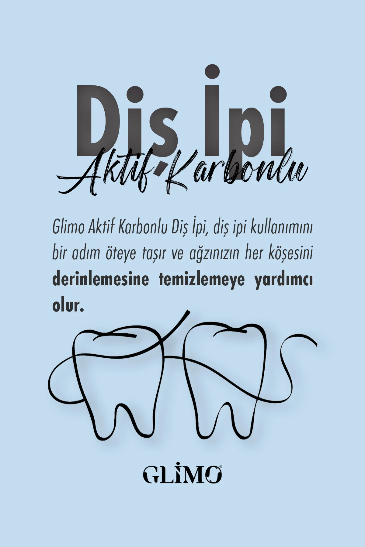 نخ دندان و خلال طبیعی وگان 22 میلی متری واکس شده اورجینال Glimo