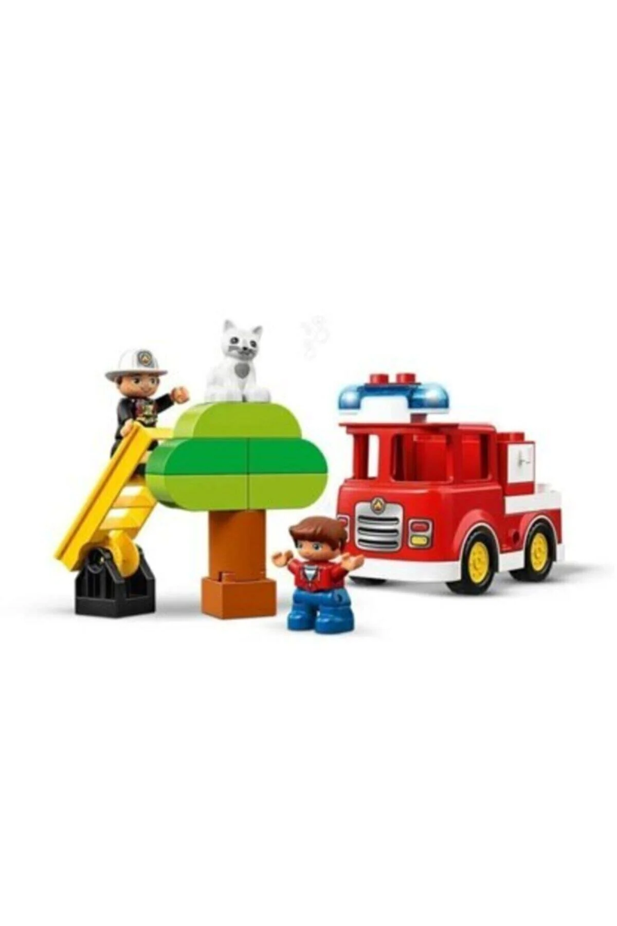 لگو و اسباب بازی های ساخت محور قرمز Adr led10901 Duplo Fire Truck 10901 LEGO