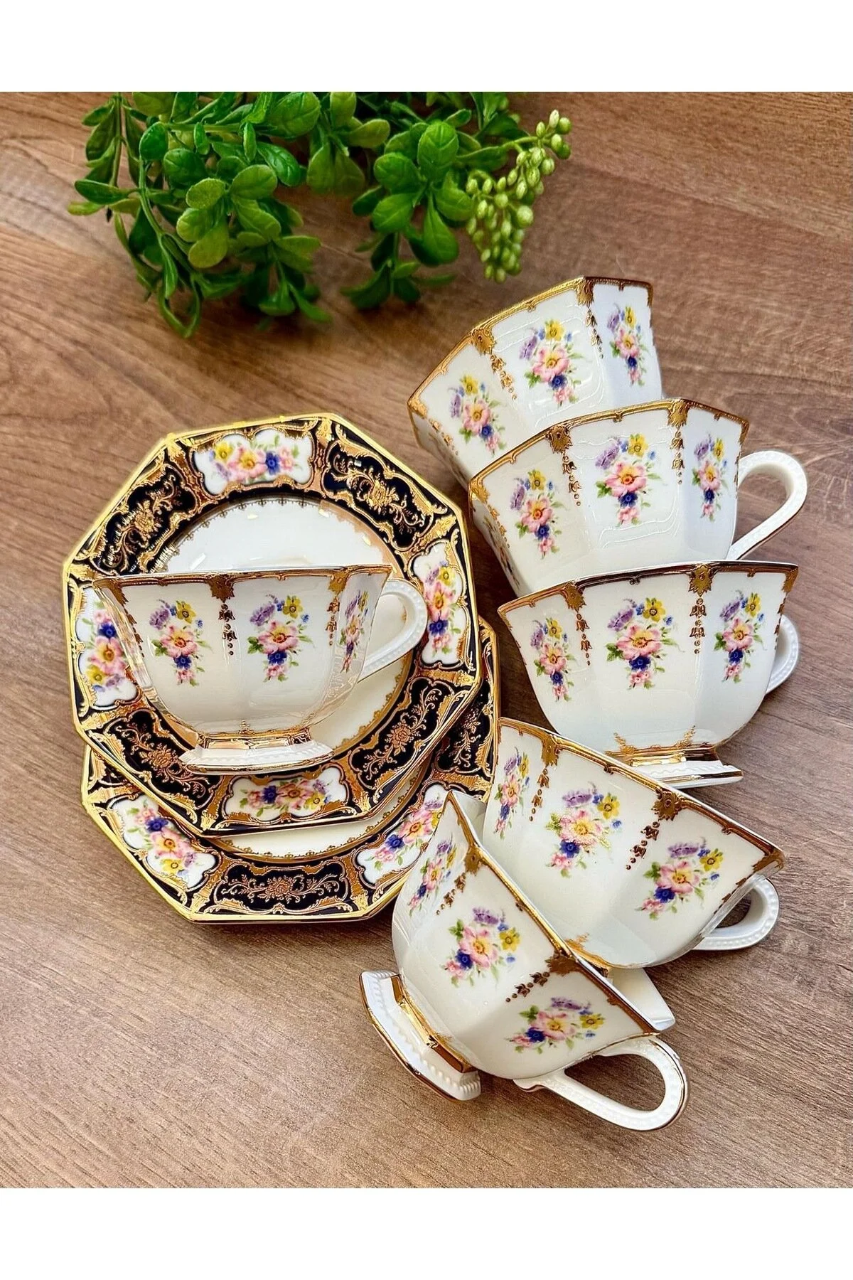 فنجان قهوه مجموعه چینی 6 PERSON ESTERHOMEDECOR hediye
