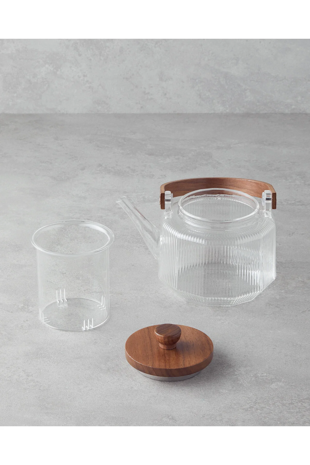 قوری TIARA BOROSILICATE TEAPOT GLASS 600 میل شفاف انگلیش هوم English Home