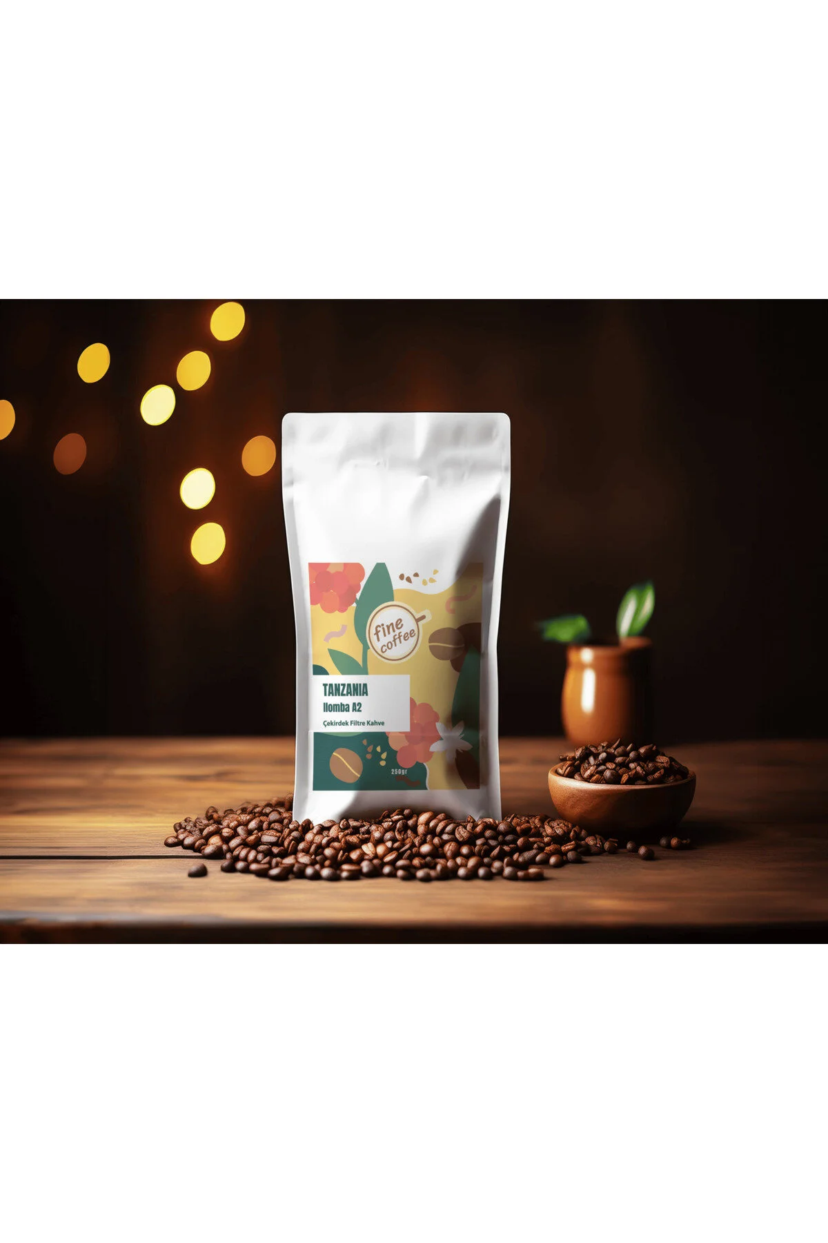 قهوه فیلتر و دانه کامل TANZANIA ILUPMBA بو داده محلی 250 گرم. FH finehome